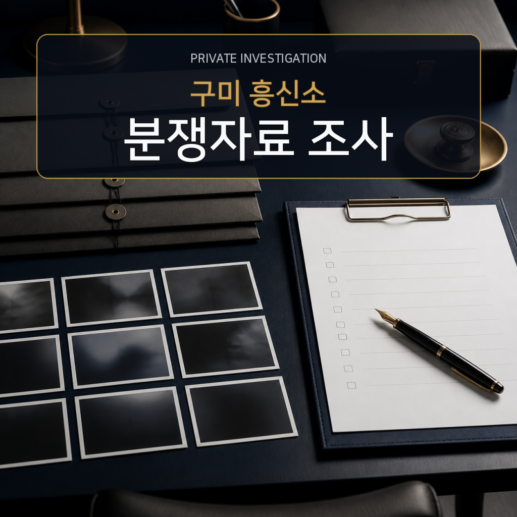 구미 분쟁자료 조사 전문 흥신소